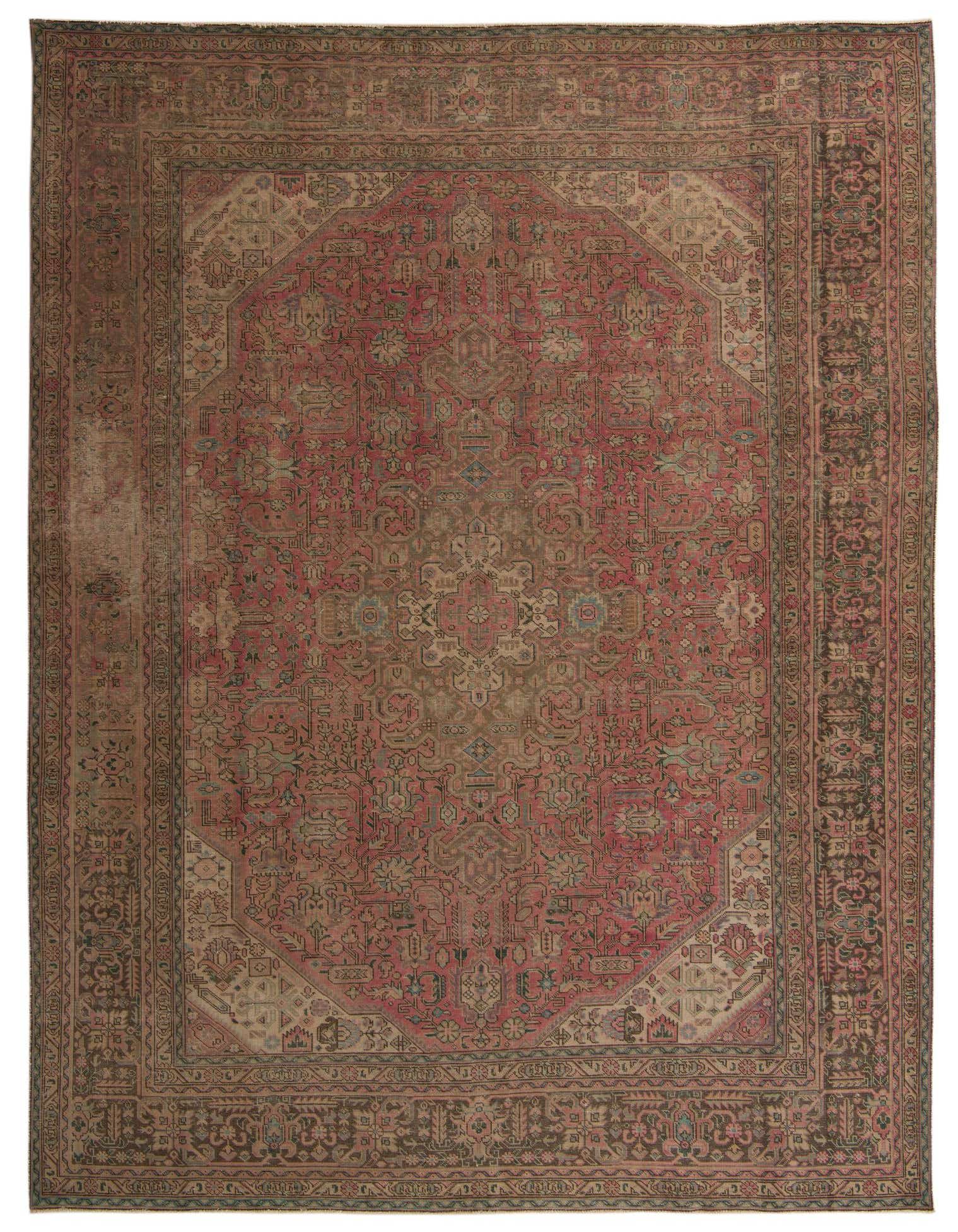 Primary image 9' 8 x 12' 8  Hand Knotted Ultra Vintage Persian Wool Rug