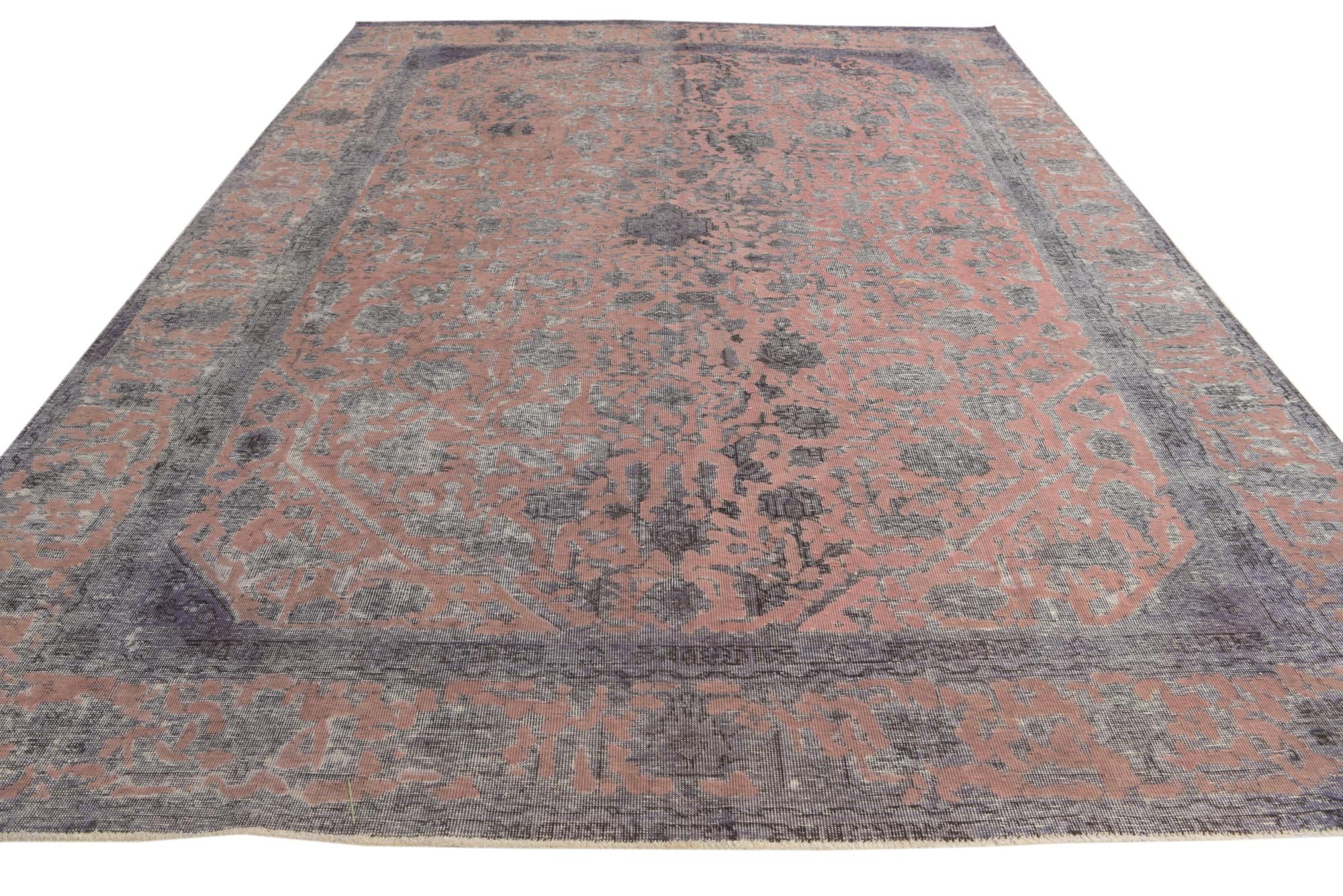 8' 10 x 12' 1 Hand Knotted Ultra Vintage Persian Wool Rug
