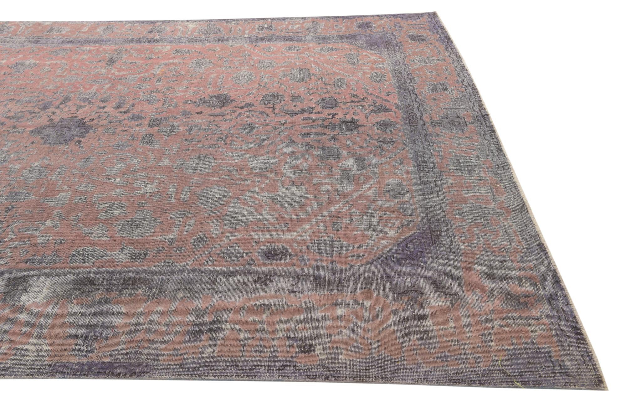 8' 10 x 12' 1 Hand Knotted Ultra Vintage Persian Wool Rug