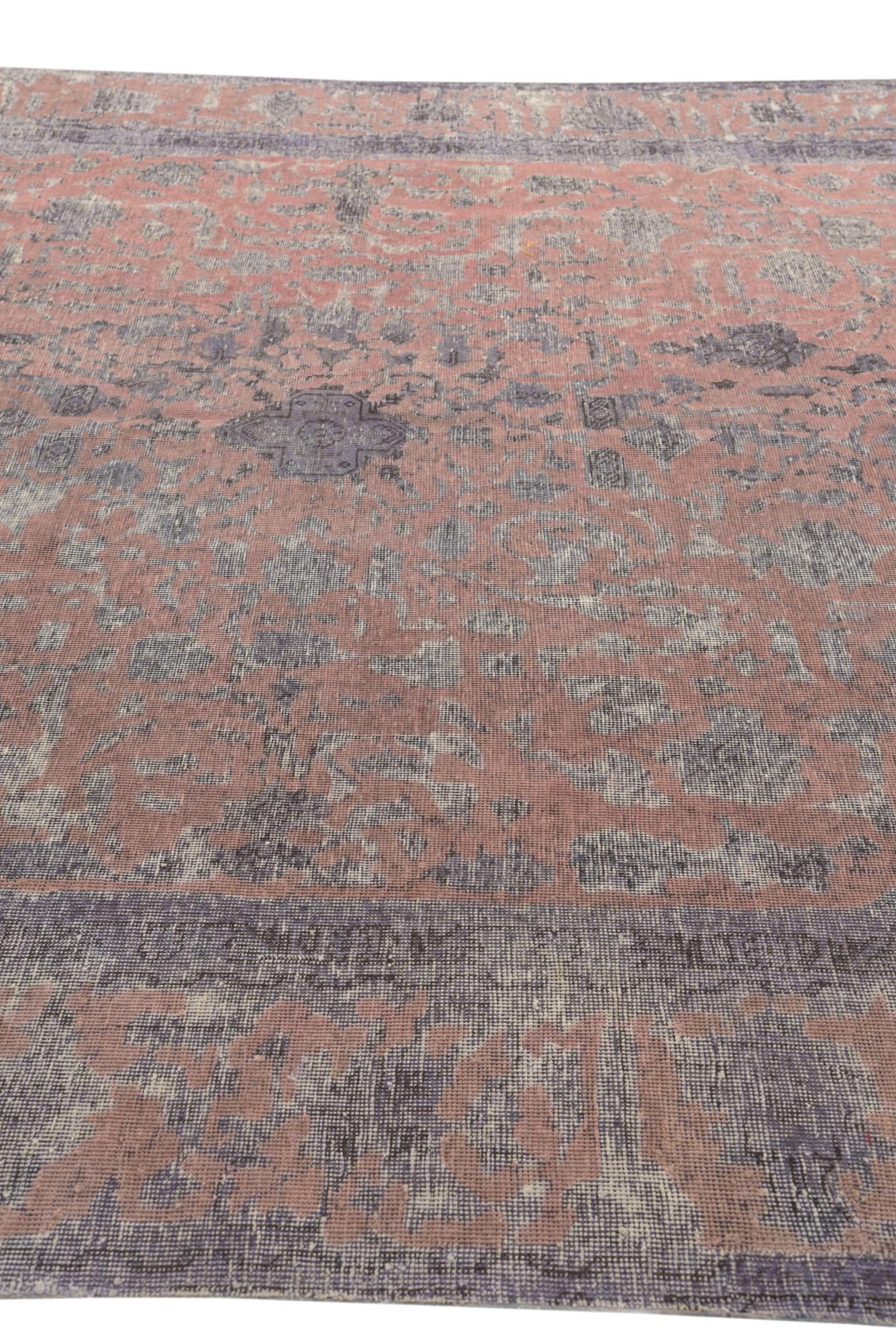 8' 10 x 12' 1 Hand Knotted Ultra Vintage Persian Wool Rug
