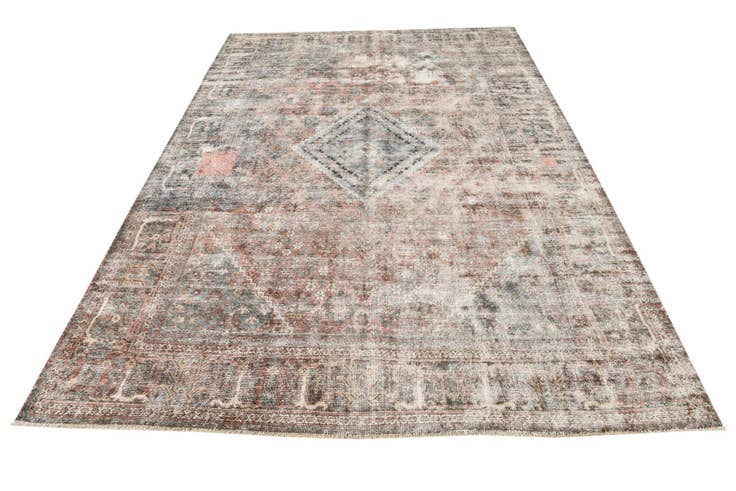 Detail image of 7' 1 x 10' 3 Hand Knotted Ultra Vintage Persian Wool Rug