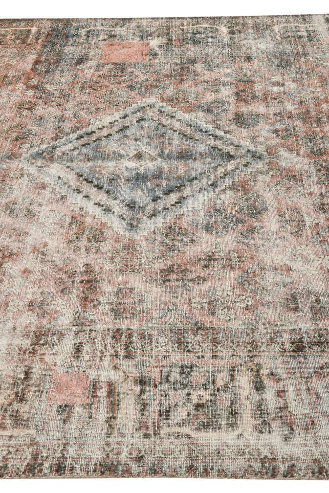 7' 1 x 10' 3 Hand Knotted Ultra Vintage Persian Wool Rug