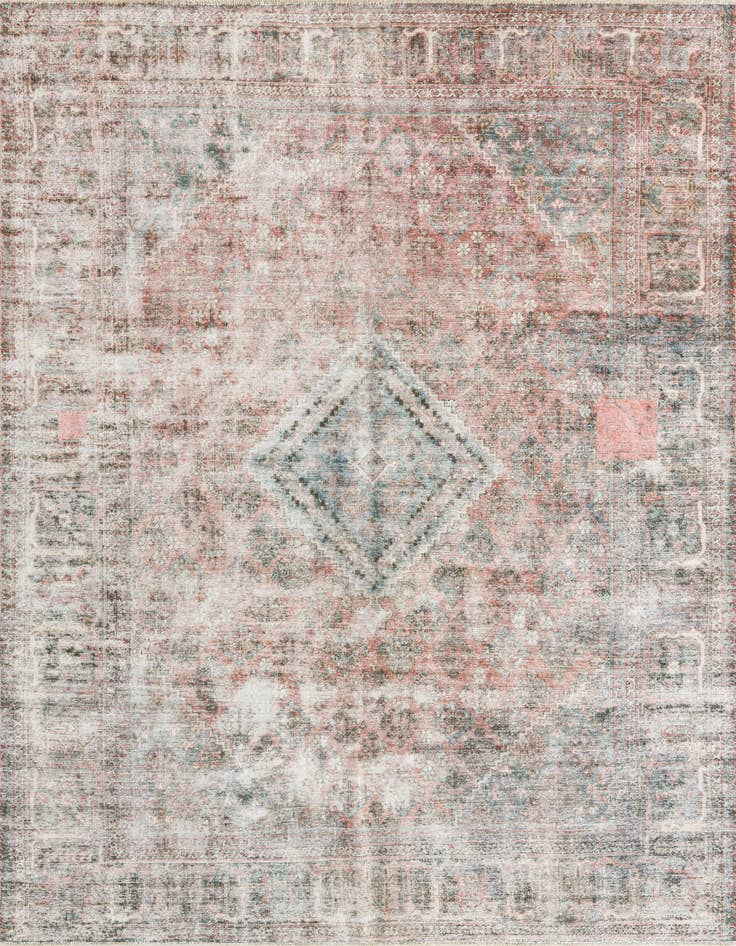 Detail image of 7' 1 x 10' 3 Hand Knotted Ultra Vintage Persian Wool Rug