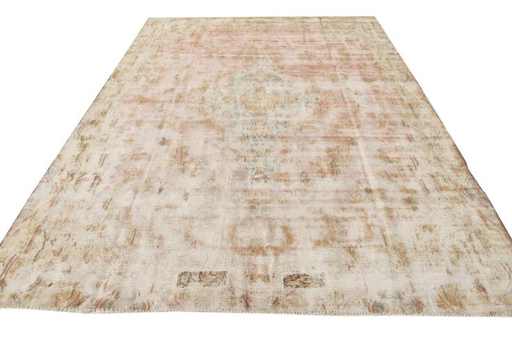 Detail image of 7' 3 x 9' 10 Hand Knotted Ultra Vintage Persian Wool Rug