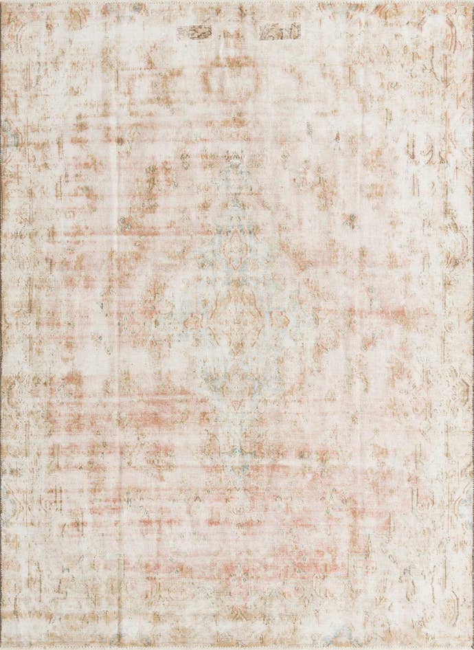 Detail image of 7' 3 x 9' 10 Hand Knotted Ultra Vintage Persian Wool Rug