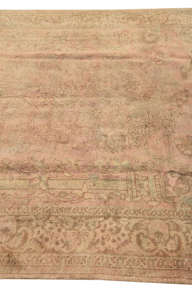 6' 3 x 9' 10 Hand Knotted Ultra Vintage Persian Wool Rug