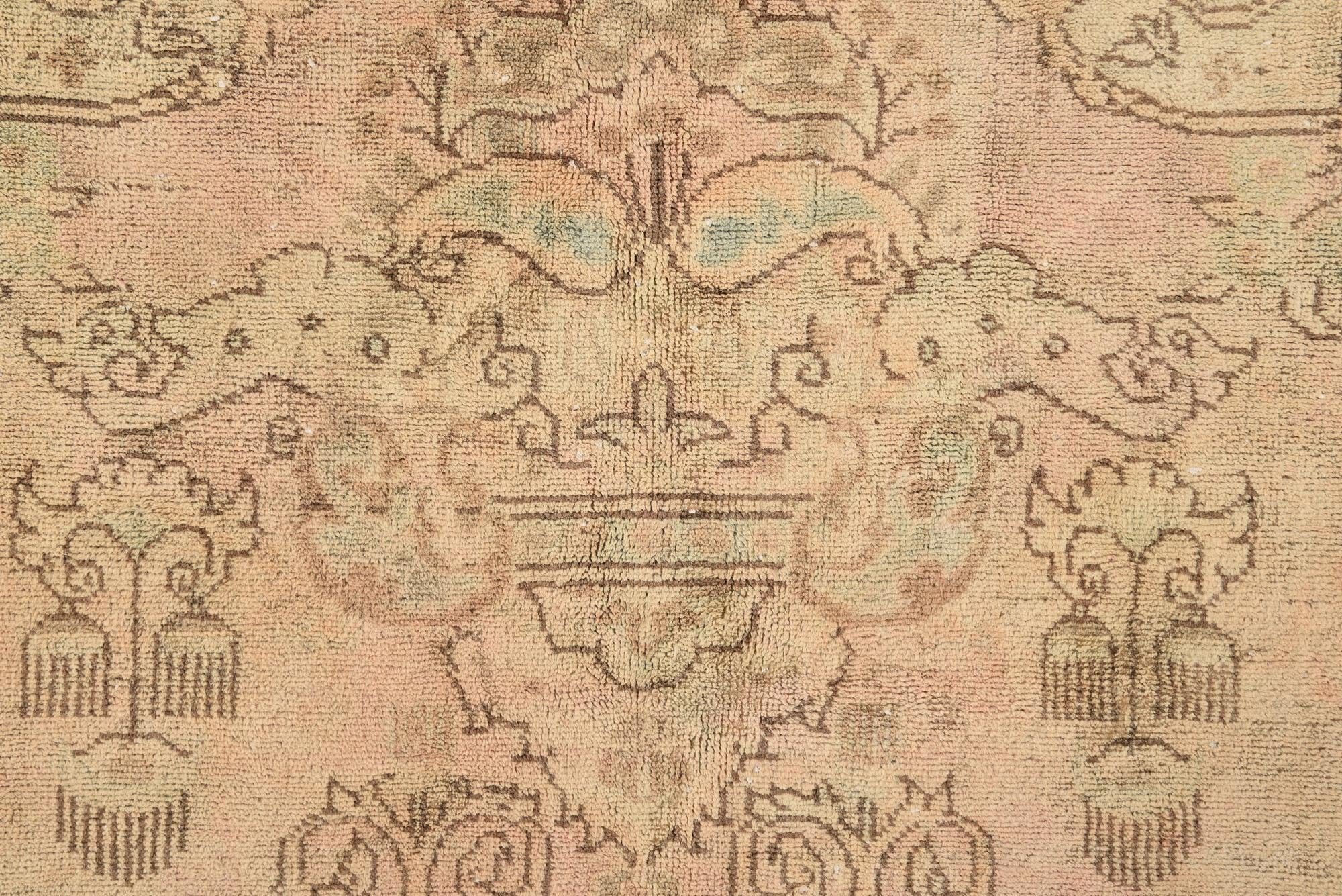 6' 3 x 9' 10 Hand Knotted Ultra Vintage Persian Wool Rug