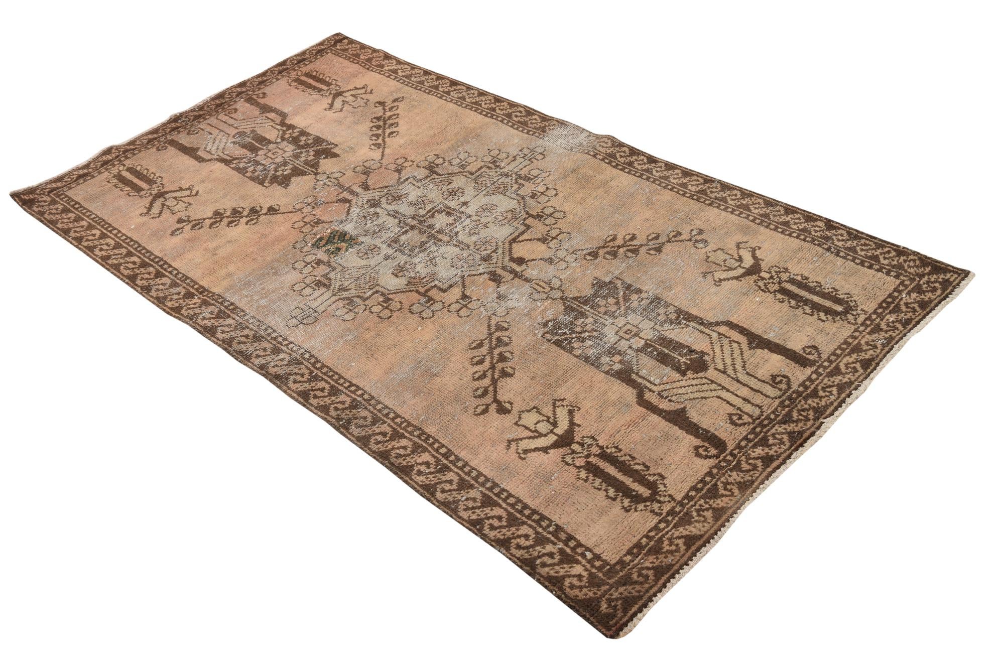 90cm x 150cm anudado a mano Ultra Vintage Alfombra Persa Lana