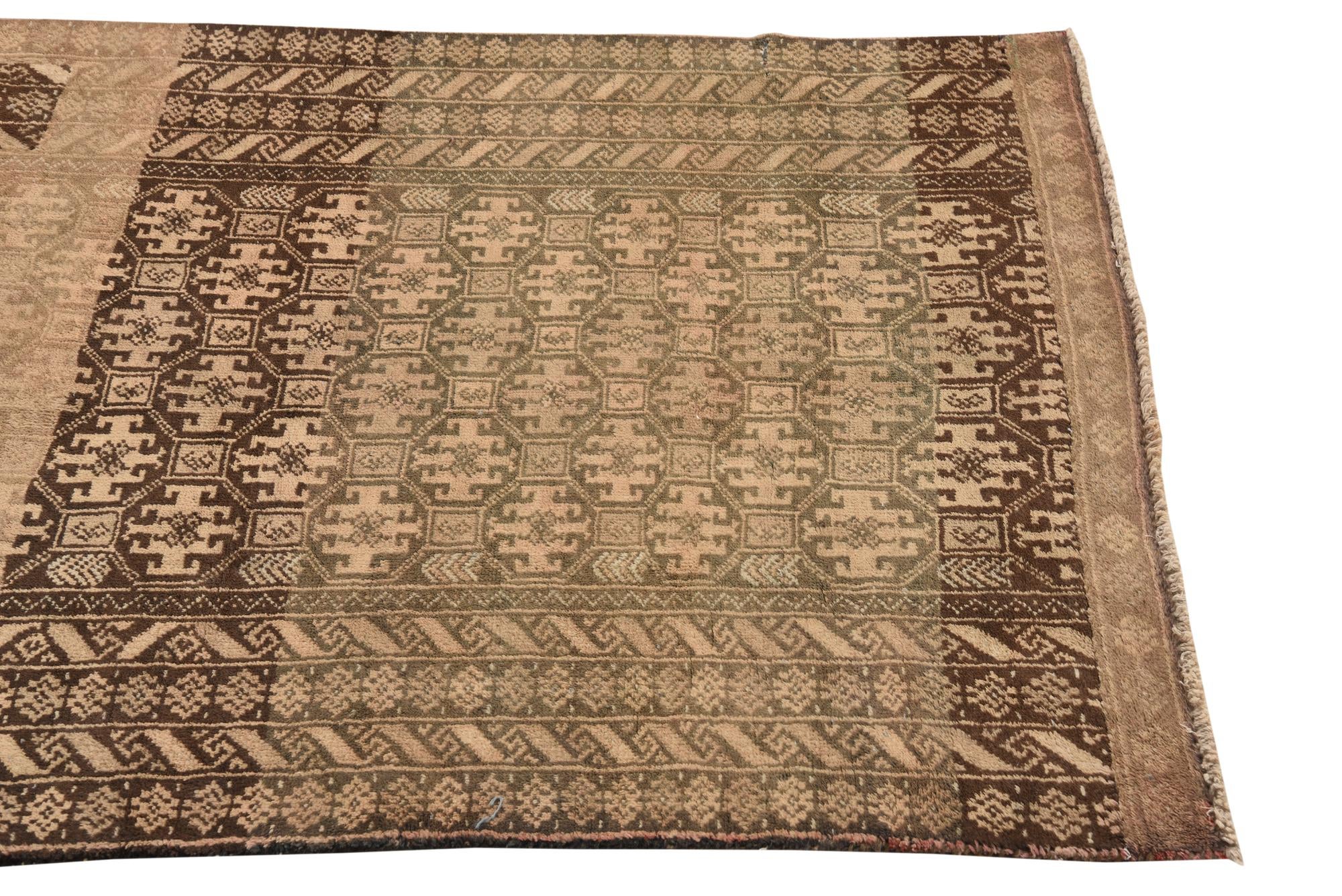 3' x 4' 8 Hand Knotted Ultra Vintage Persian Wool Rug