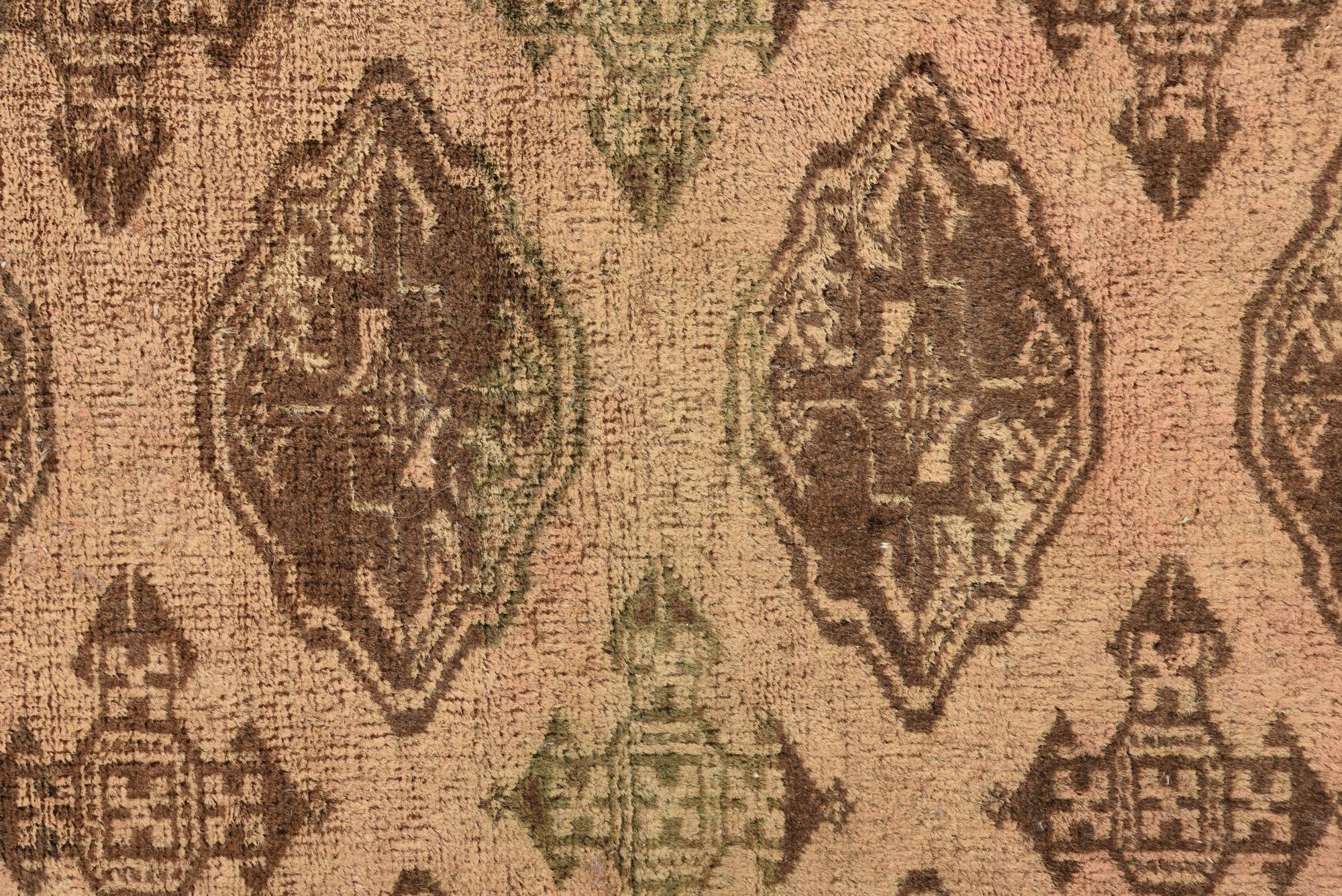 3' 4 x 4' 6 Hand Knotted Ultra Vintage Persian Wool Rug