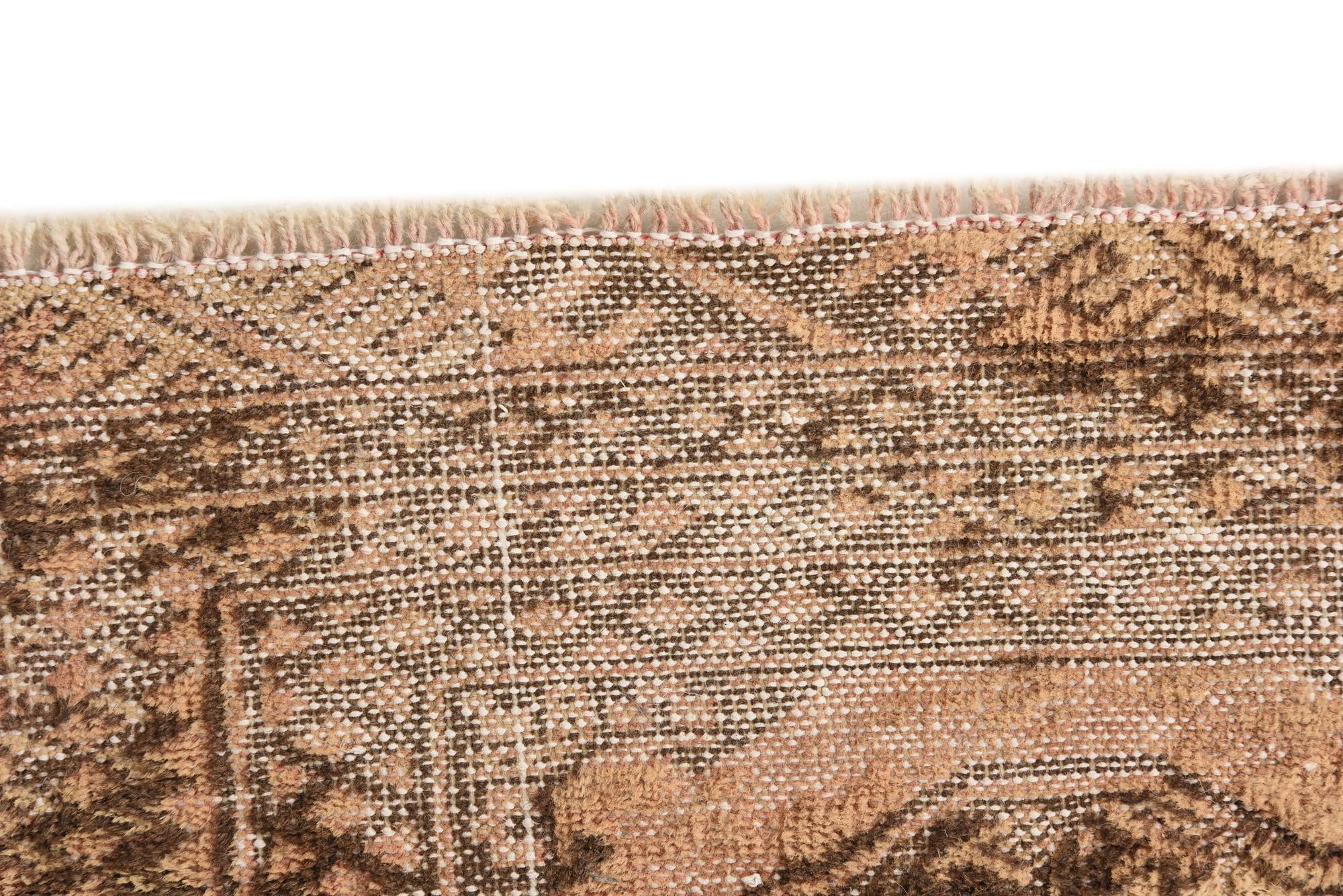 3' 4 x 4' 6 Hand Knotted Ultra Vintage Persian Wool Rug