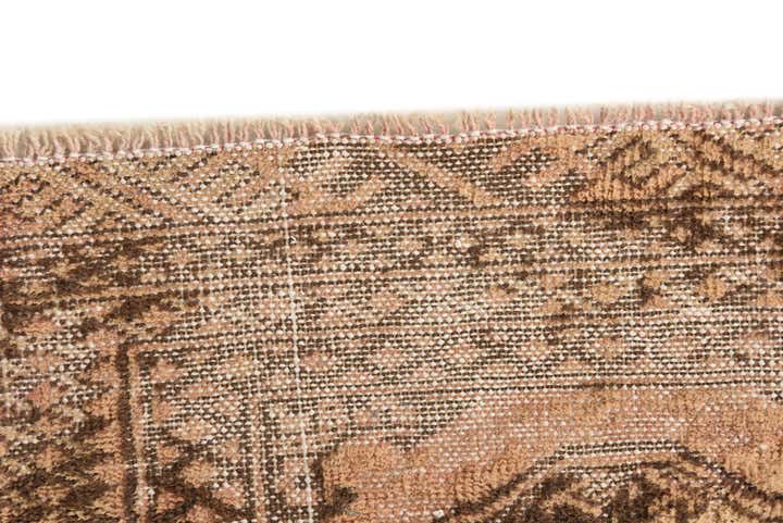 3' 4 x 4' 6 Hand Knotted Ultra Vintage Persian Wool Rug