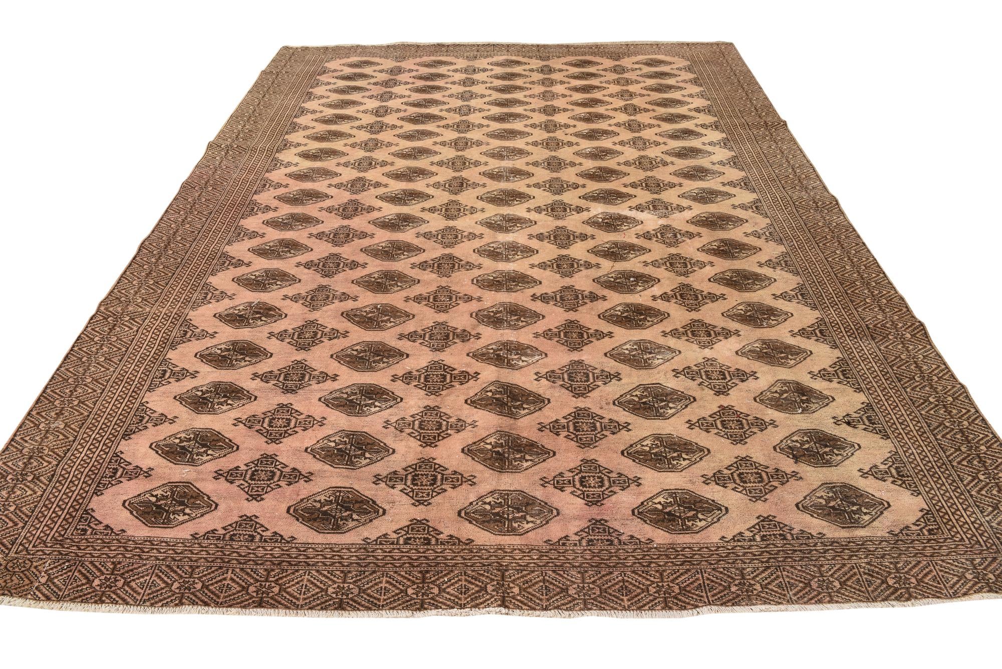 8' 9 x 11' 7 Hand Knotted Ultra Vintage Persian Wool Rug