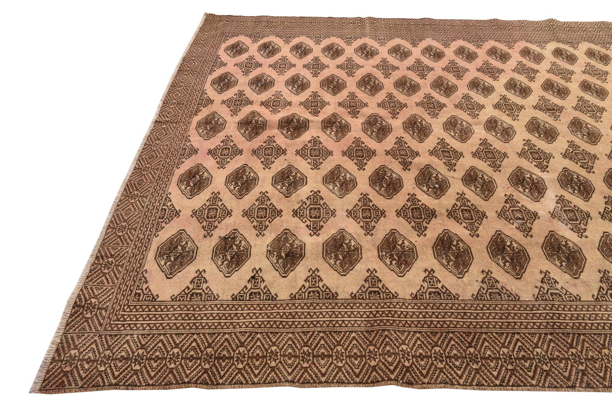 8' 9 x 11' 7 Hand Knotted Ultra Vintage Persian Wool Rug