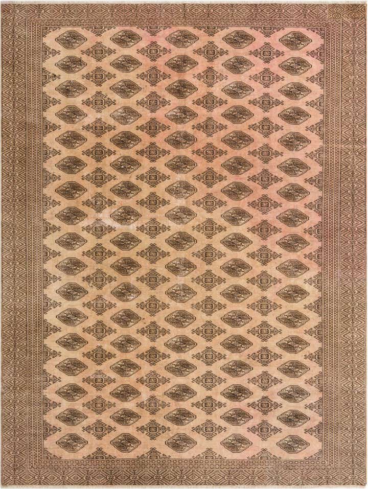 8' 9 x 11' 7 Hand Knotted Ultra Vintage Persian Wool Rug