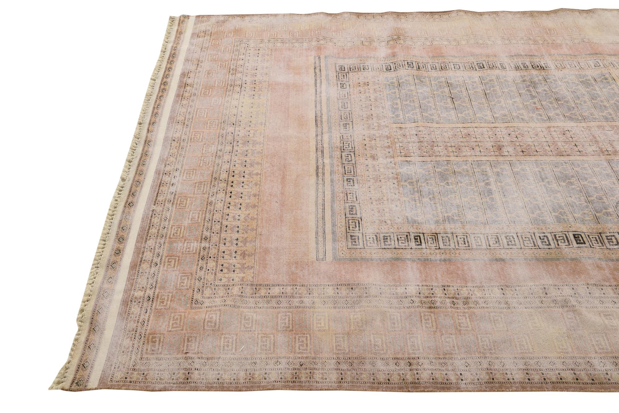 6' x 9' 3 Hand Knotted Ultra Vintage Persian Wool Rug