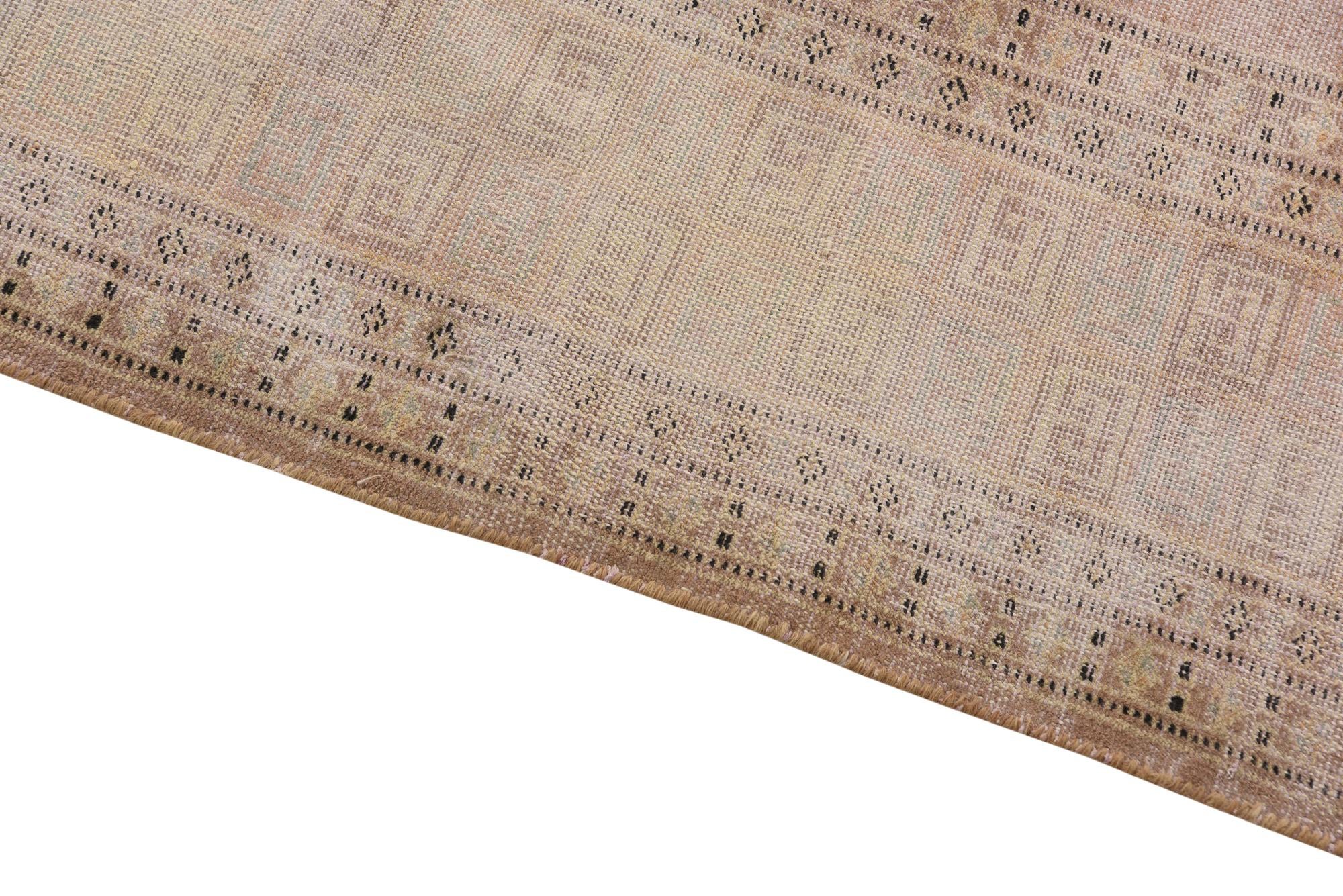 6' x 9' 3 Hand Knotted Ultra Vintage Persian Wool Rug