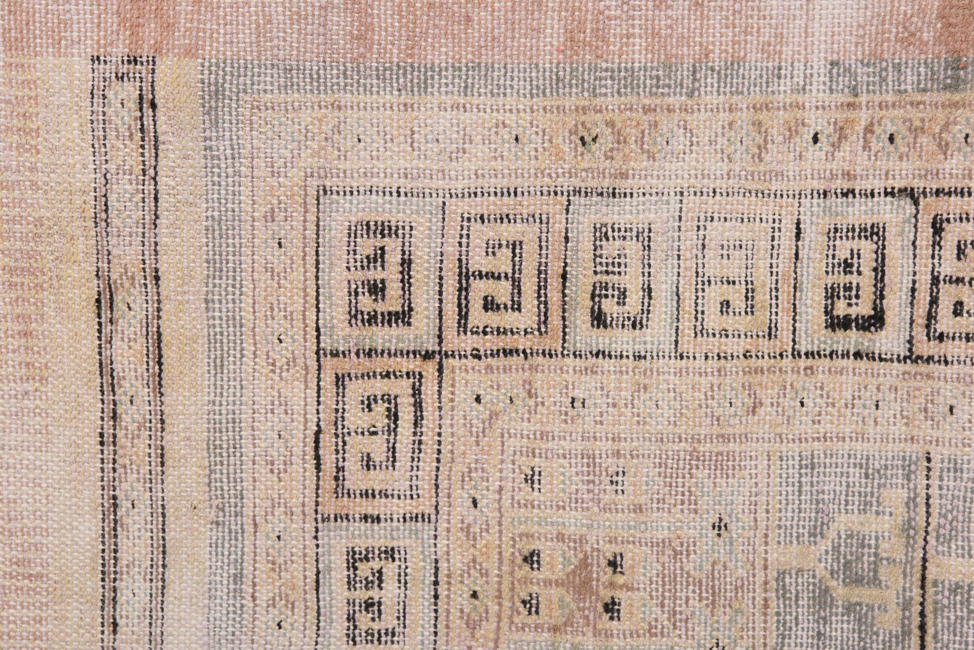 6' x 9' 3 Hand Knotted Ultra Vintage Persian Wool Rug