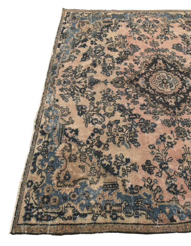 Detail image of 7' 10 x 10' 4  Hand Knotted Ultra Vintage Persian Wool Rug