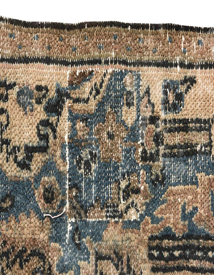 Detail image of 7' 10 x 10' 4  Hand Knotted Ultra Vintage Persian Wool Rug