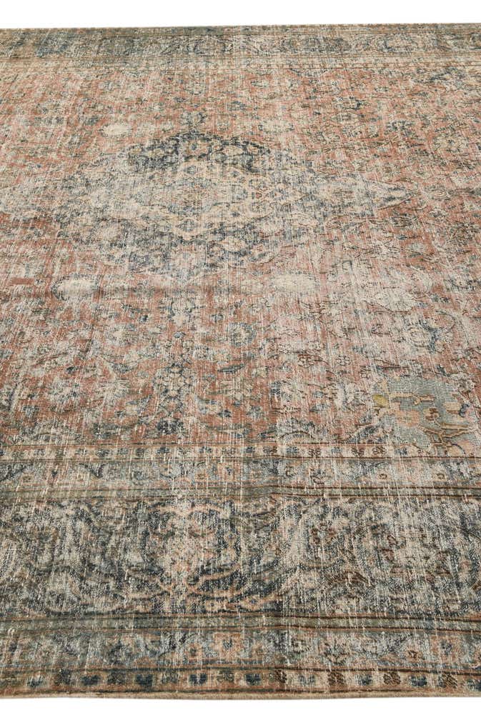 10' 4 x 13' 7 Hand Knotted Ultra Vintage Persian Wool Rug
