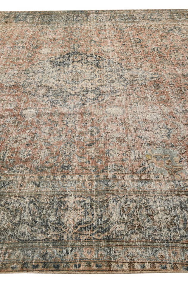 Detail image of 10' 4 x 13' 7 Hand Knotted Ultra Vintage Persian Wool Rug