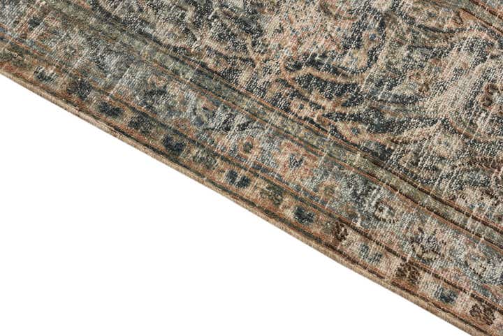 10' 4 x 13' 7 Hand Knotted Ultra Vintage Persian Wool Rug