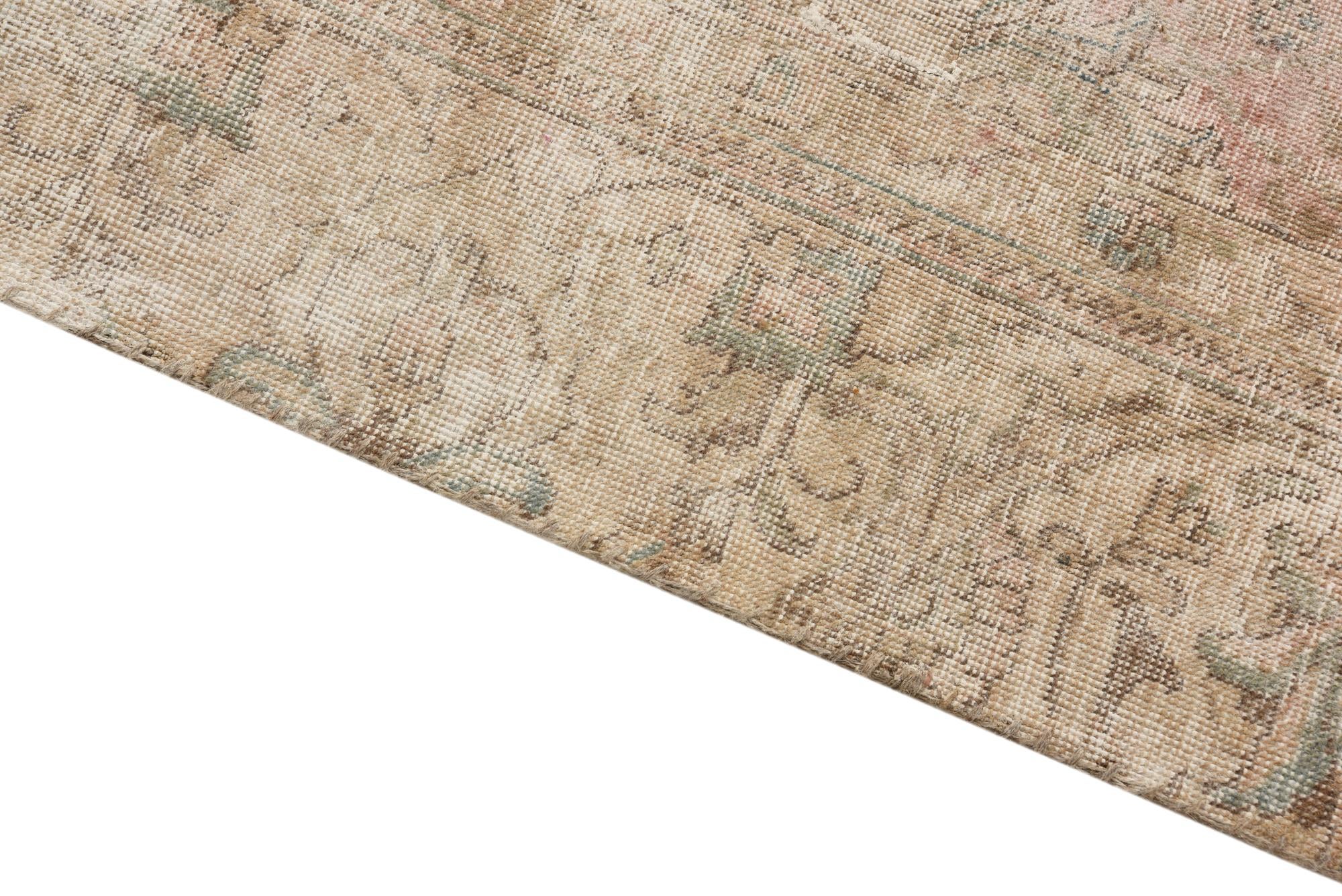 8' 9 x 11' 5 Hand Knotted Ultra Vintage Persian Wool Rug