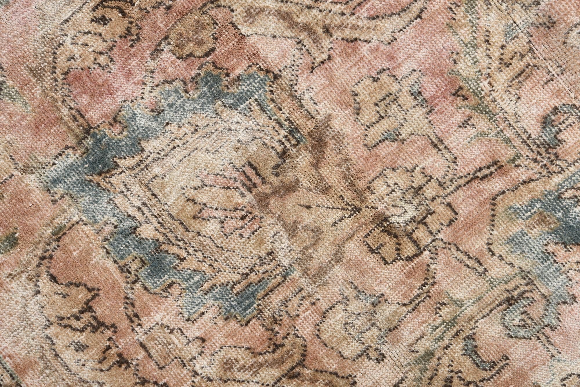 8' x 11' 4 Hand Knotted Ultra Vintage Persian Wool Rug