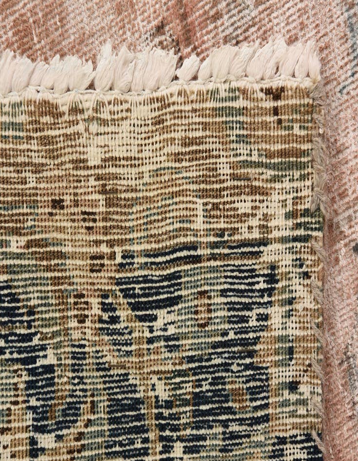 Detail image of 5' 8 x 9'  Hand Knotted Ultra Vintage Persian Wool Rug