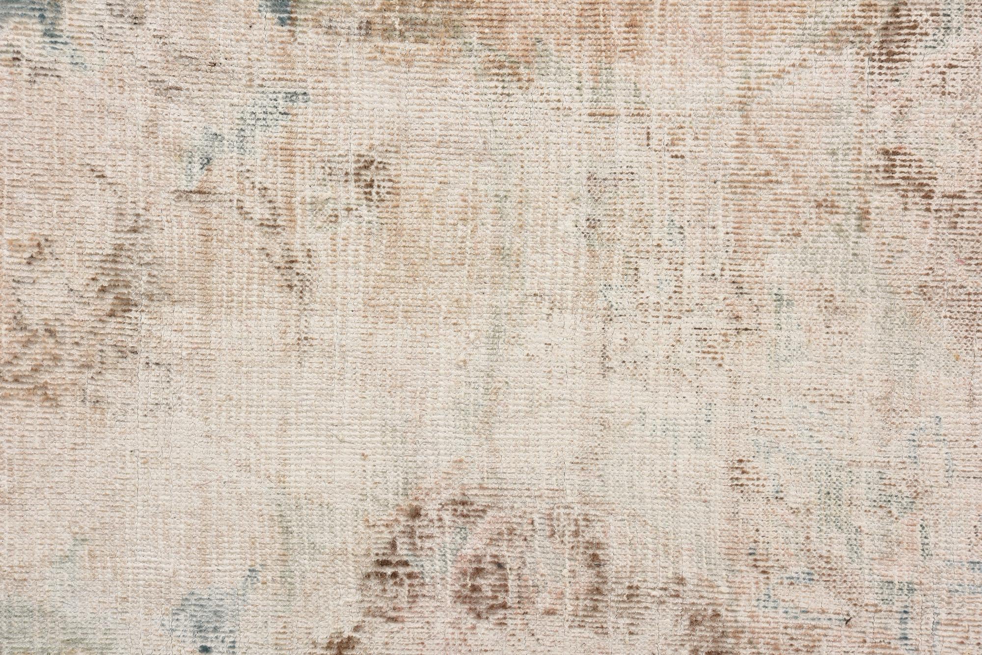 5' 8 x 9' Hand Knotted Ultra Vintage Persian Wool Rug