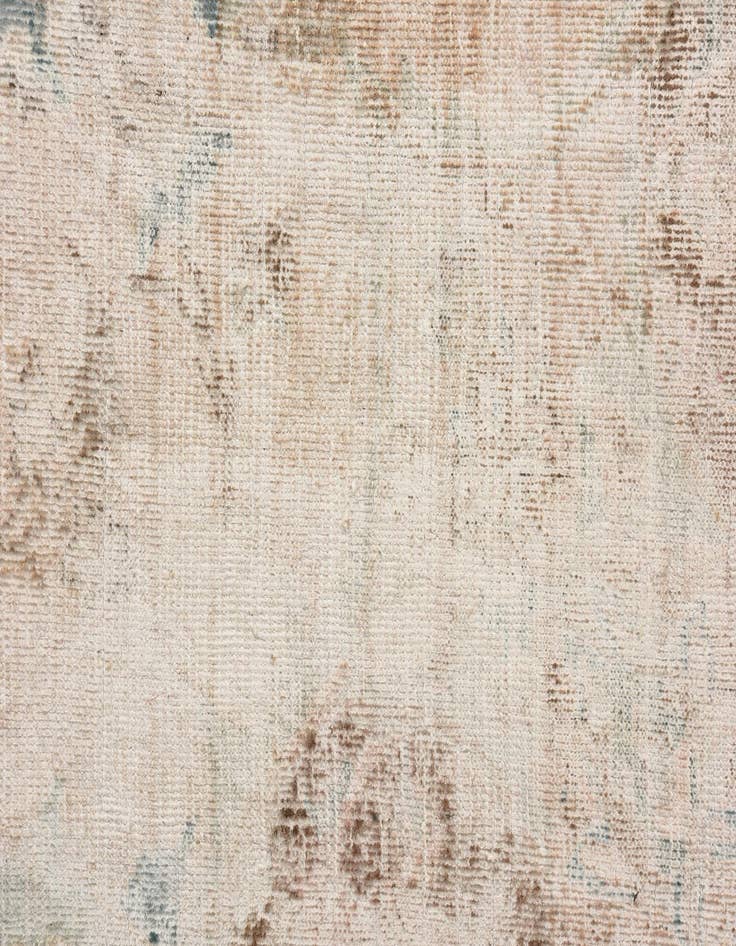 Detail image of 5' 8 x 9'  Hand Knotted Ultra Vintage Persian Wool Rug