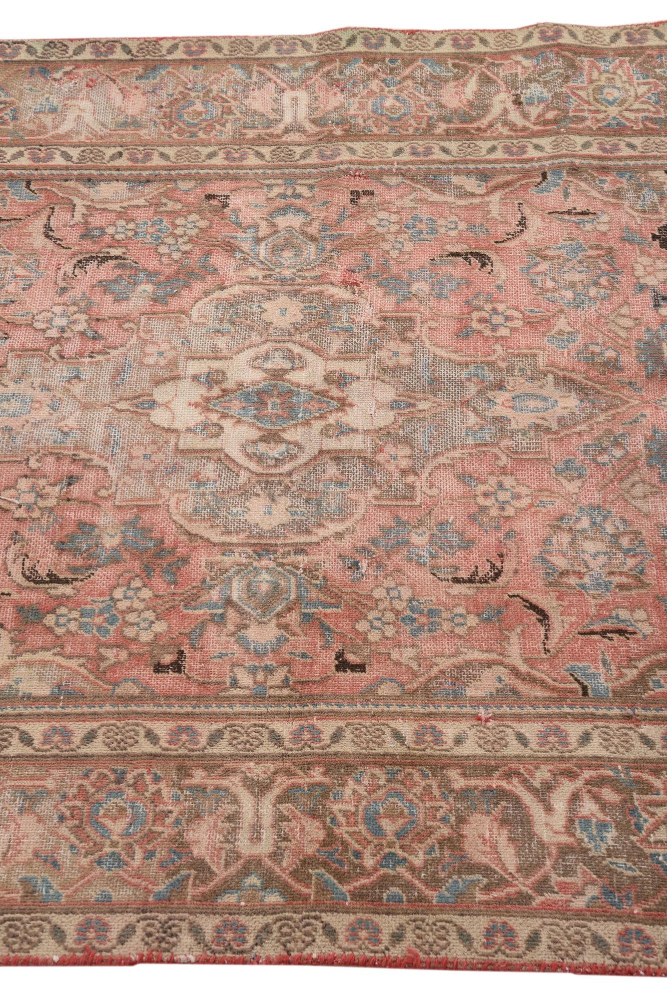 3' 10 x 6' 3 Hand Knotted Ultra Vintage Persian Wool Rug