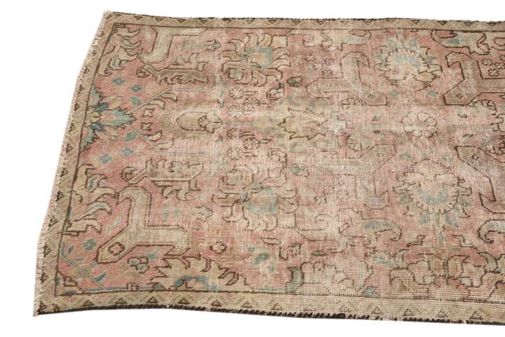 2' 9 x 4' 5 Hand Knotted Ultra Vintage Persian Wool Rug