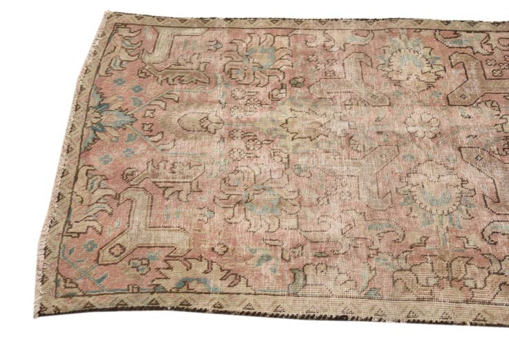 Detail image of 2' 9 x 4' 5 Hand Knotted Ultra Vintage Persian Wool Rug