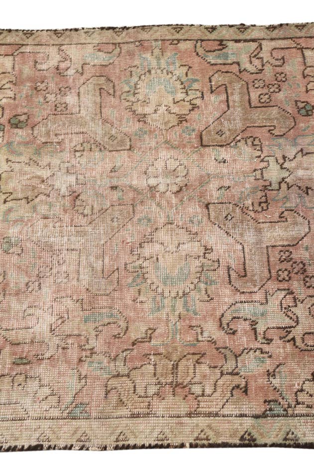 Detail image of 2' 9 x 4' 5 Hand Knotted Ultra Vintage Persian Wool Rug