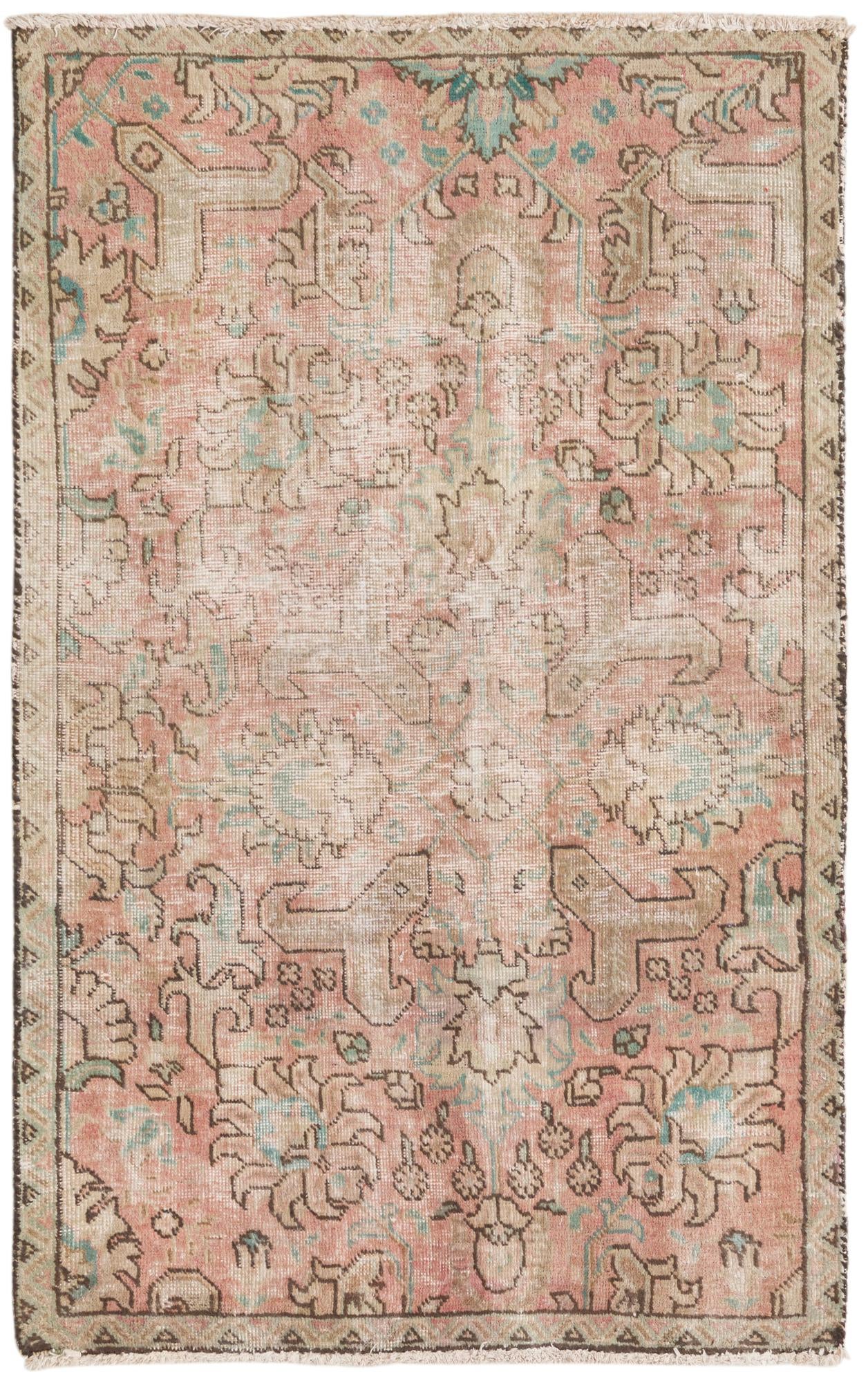 2' 9 x 4' 5 Hand Knotted Ultra Vintage Persian Wool Rug