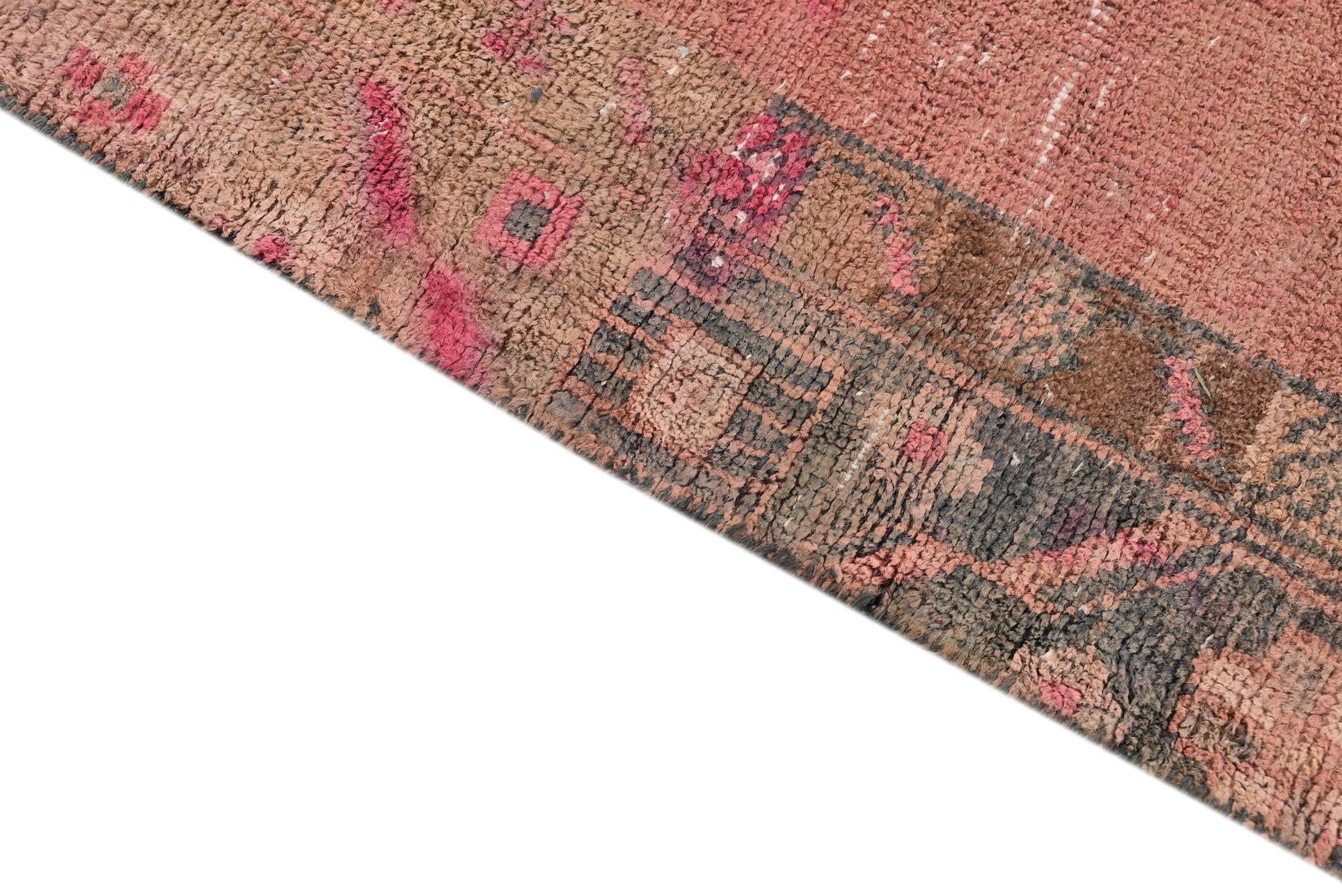 4' 10 x 9' 9 Hand Knotted Ultra Vintage Persian Wool Rug