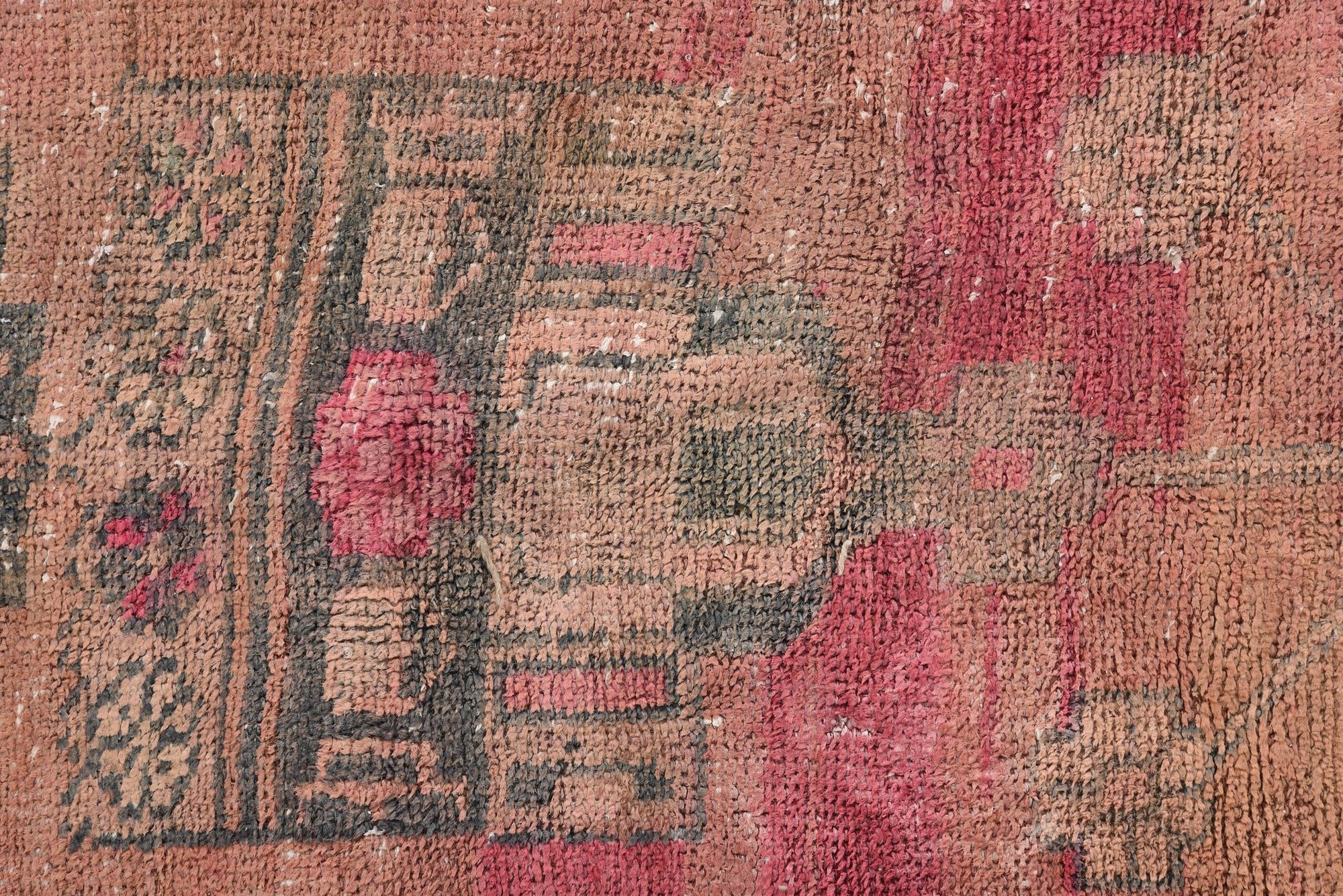4' 10 x 9' 9 Hand Knotted Ultra Vintage Persian Wool Rug