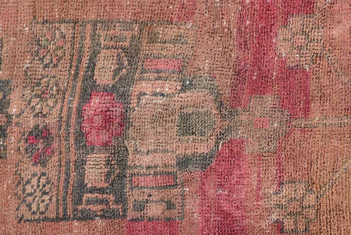 4' 10 x 9' 9 Hand Knotted Ultra Vintage Persian Wool Rug