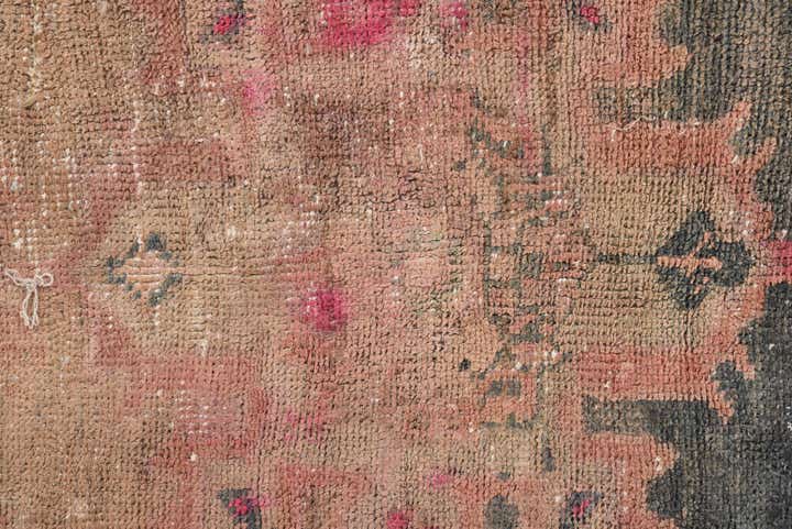 4' 10 x 9' 9 Hand Knotted Ultra Vintage Persian Wool Rug