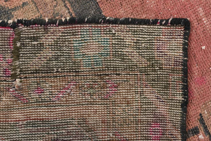 Detail image of 4' 10 x 9' 9 Hand Knotted Ultra Vintage Persian Wool Rug