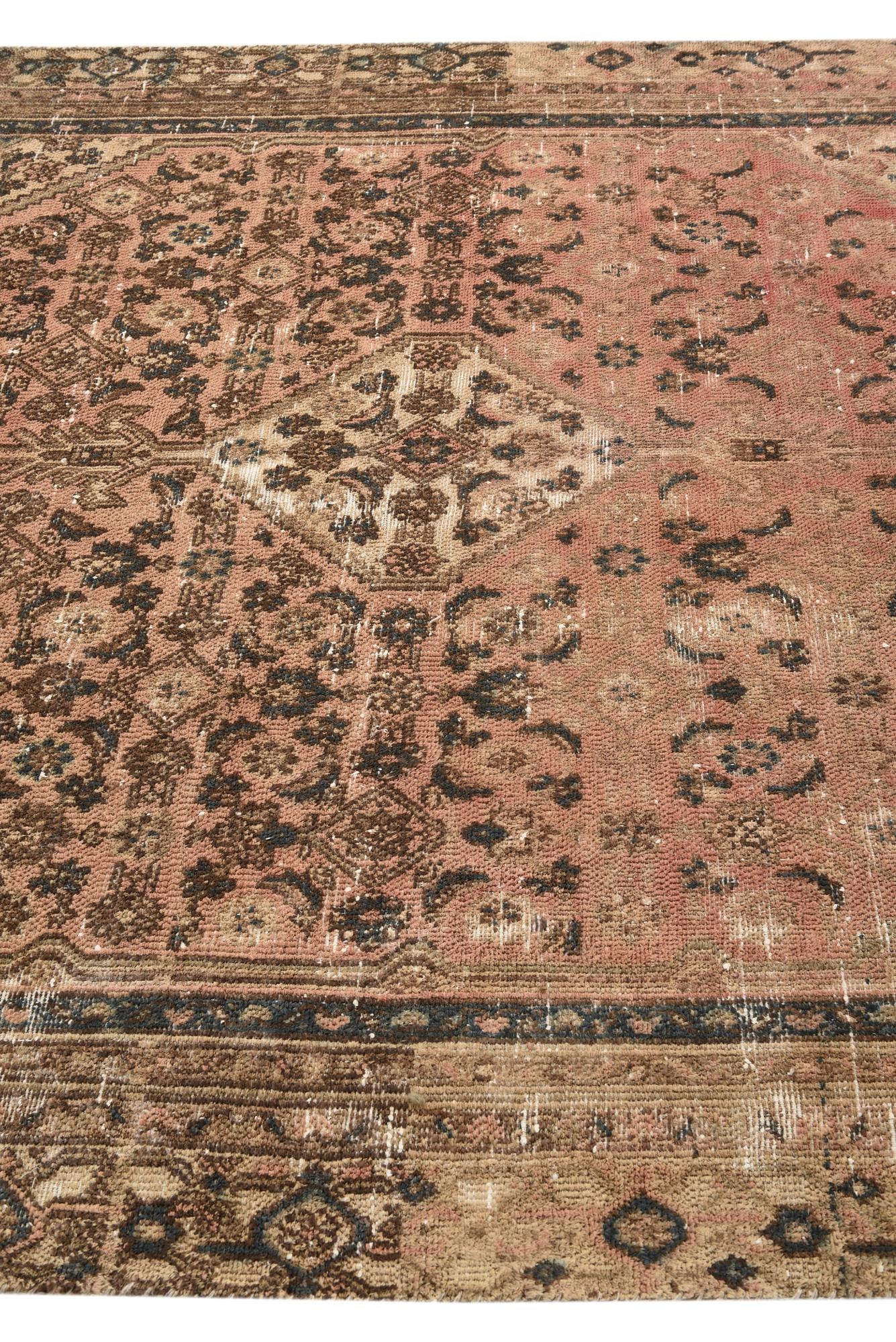 6' x 8' 10 Hand Knotted Ultra Vintage Persian Wool Rug