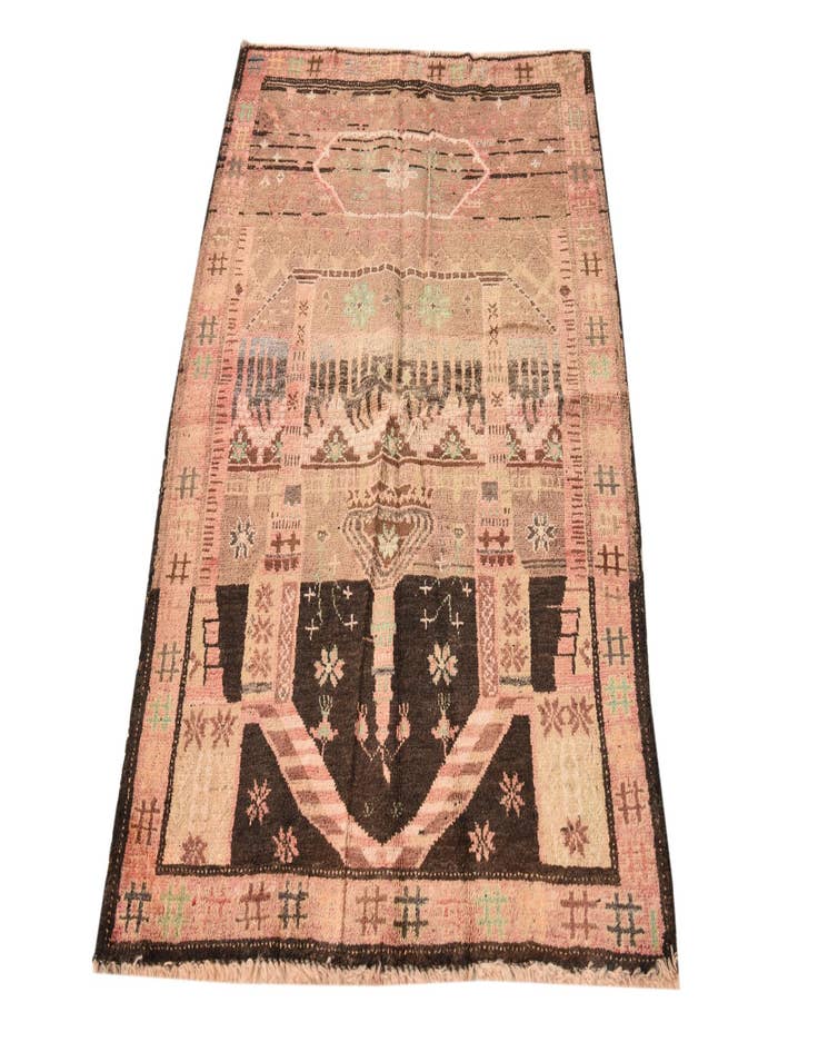 Detail image of 3' x 4' 5  Hand Knotted Ultra Vintage Persian Wool Rug