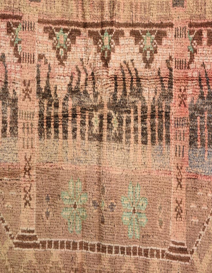 Detail image of 3' x 4' 5  Hand Knotted Ultra Vintage Persian Wool Rug