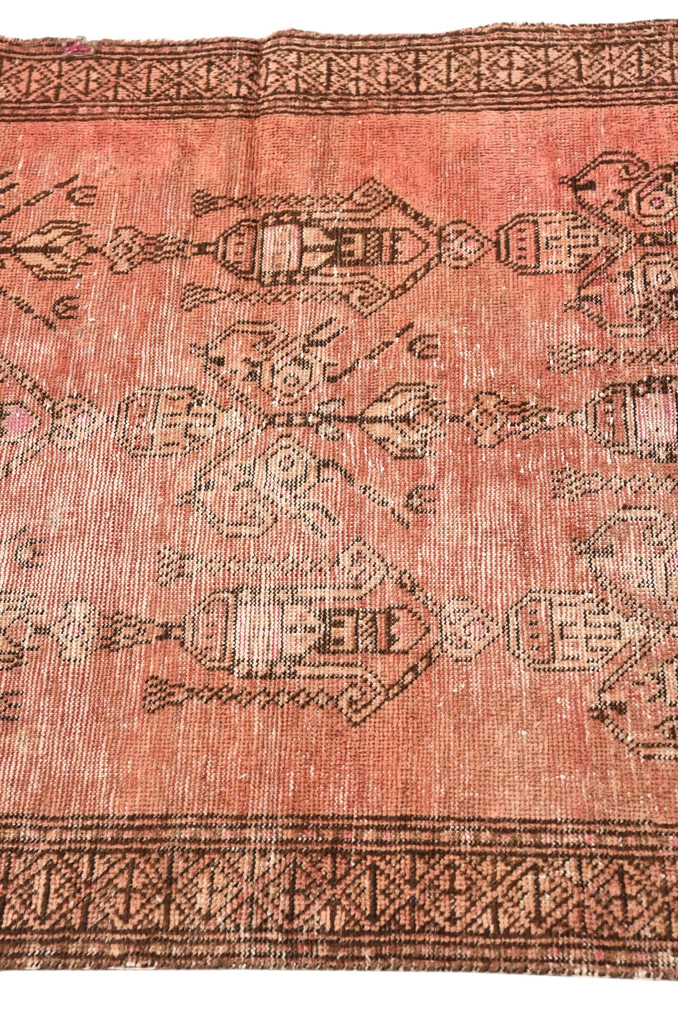 2' 10 x 5' 7 Hand Knotted Ultra Vintage Persian Wool Rug