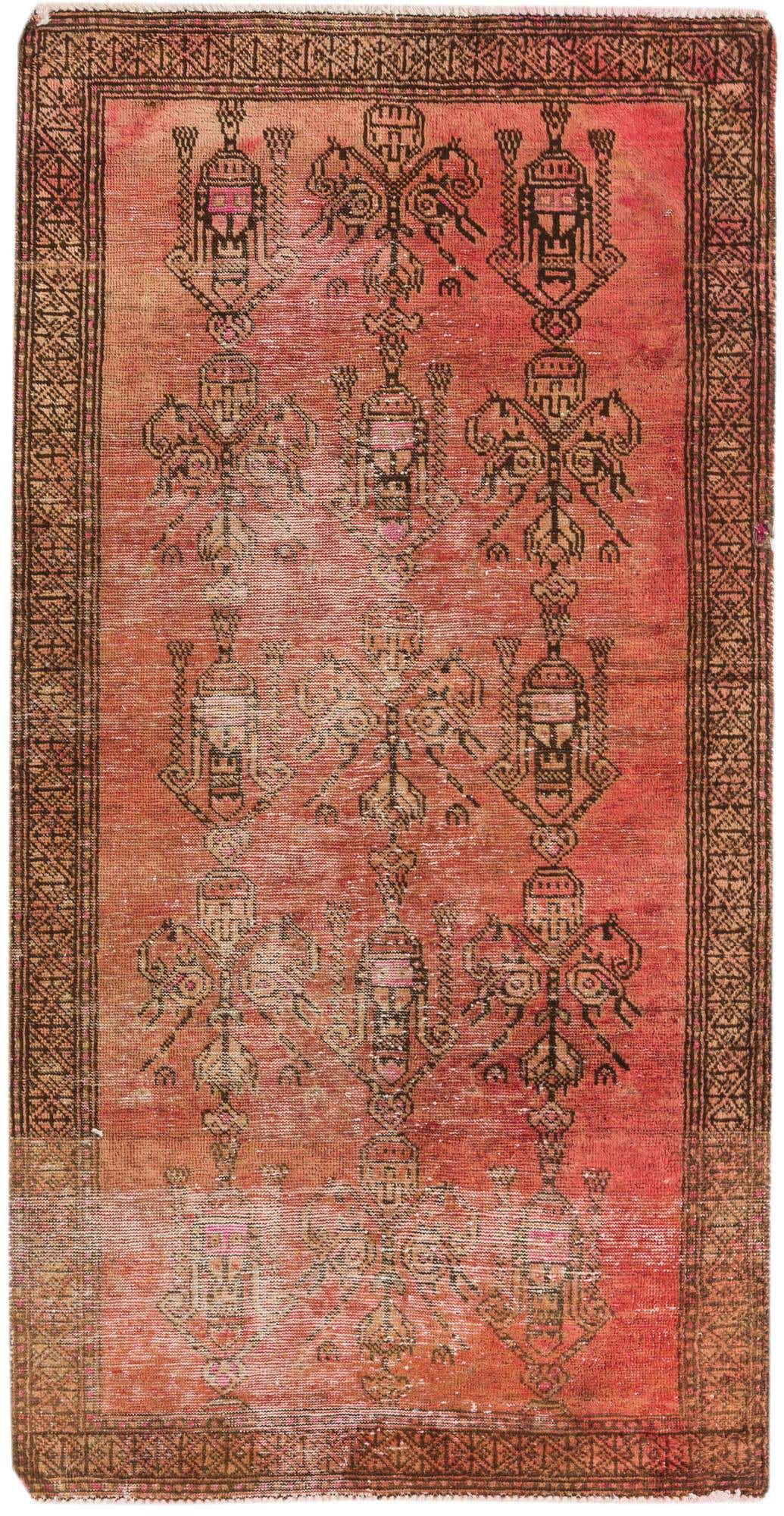 2' 10 x 5' 7 Hand Knotted Ultra Vintage Persian Wool Rug