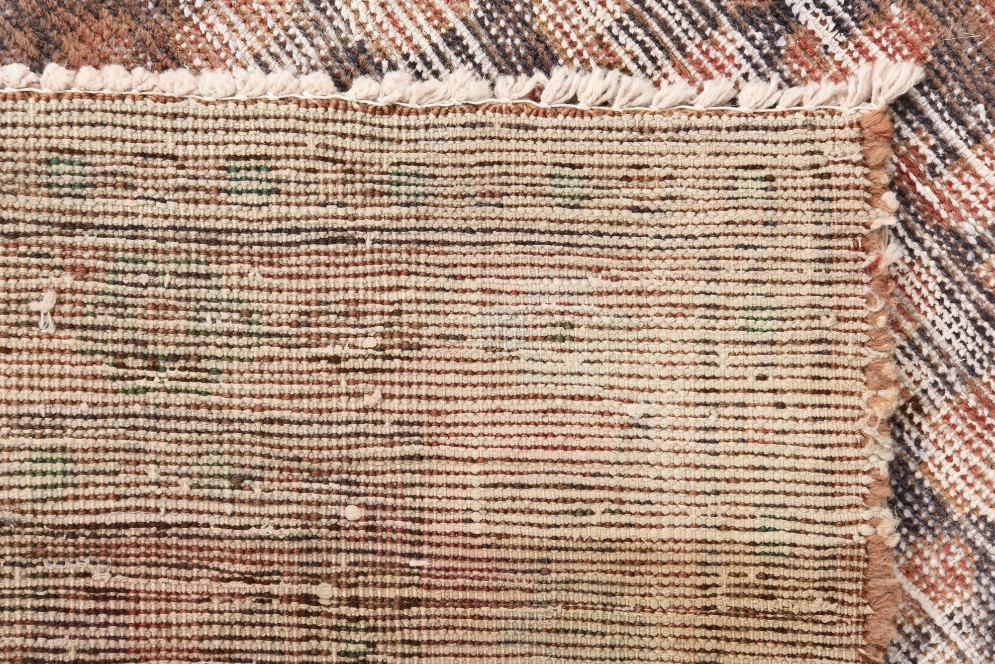 4' 3 x 6' 2 Hand Knotted Ultra Vintage Persian Wool Rug