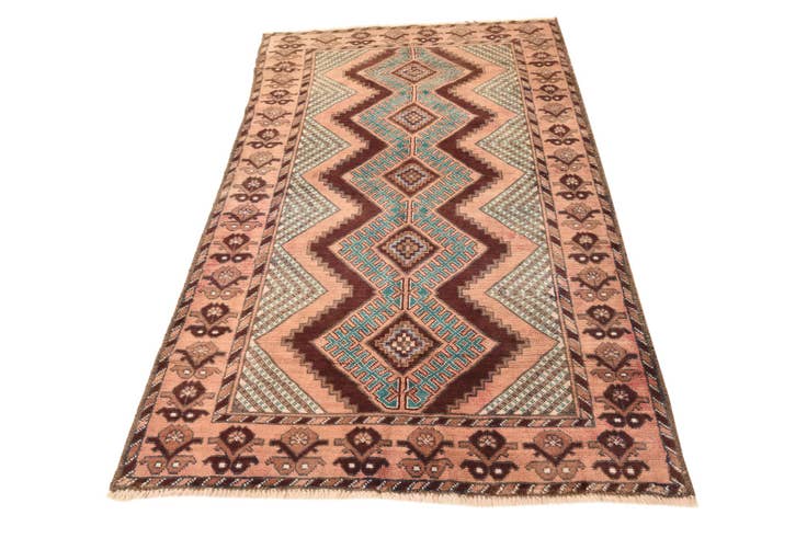 Detail image of 3' 6 x 6' 1 Hand Knotted Ultra Vintage Persian Wool Rug