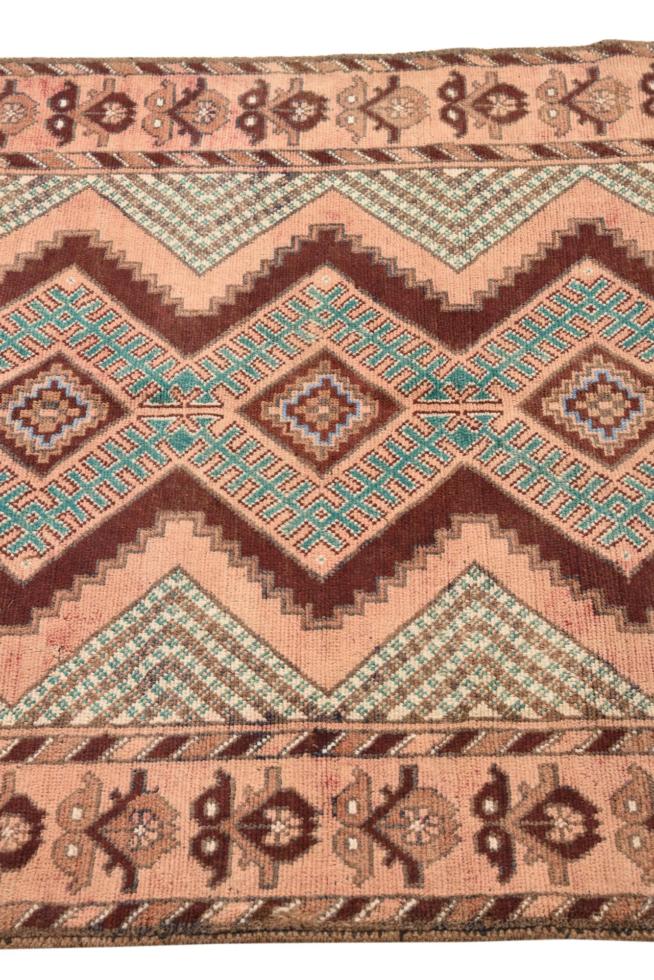 3' 6 x 6' 1 Hand Knotted Ultra Vintage Persian Wool Rug